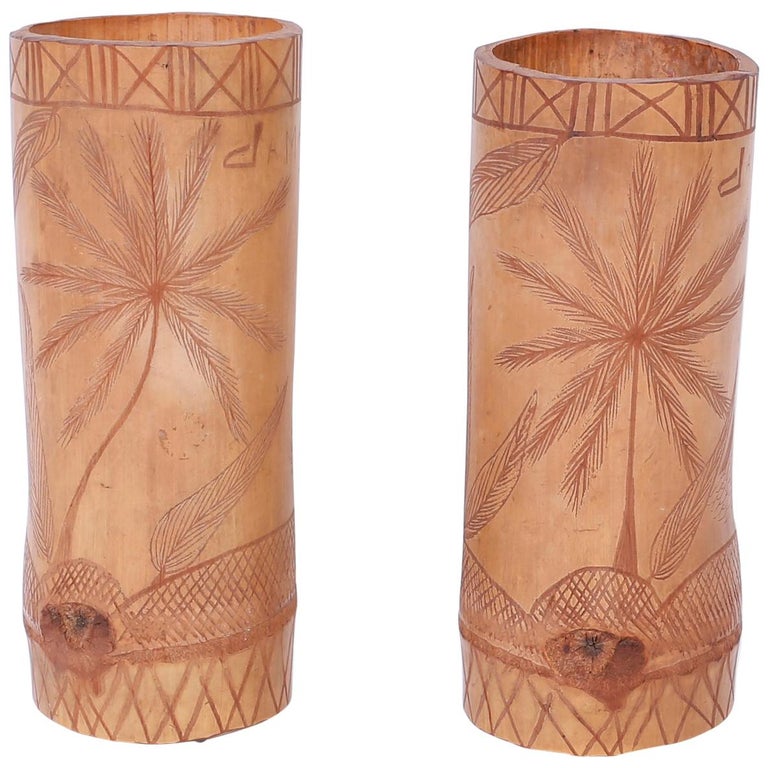 Pair of Antique Jamaican Vases at 1stDibs