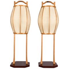 Pair of Antique Japanese Andons