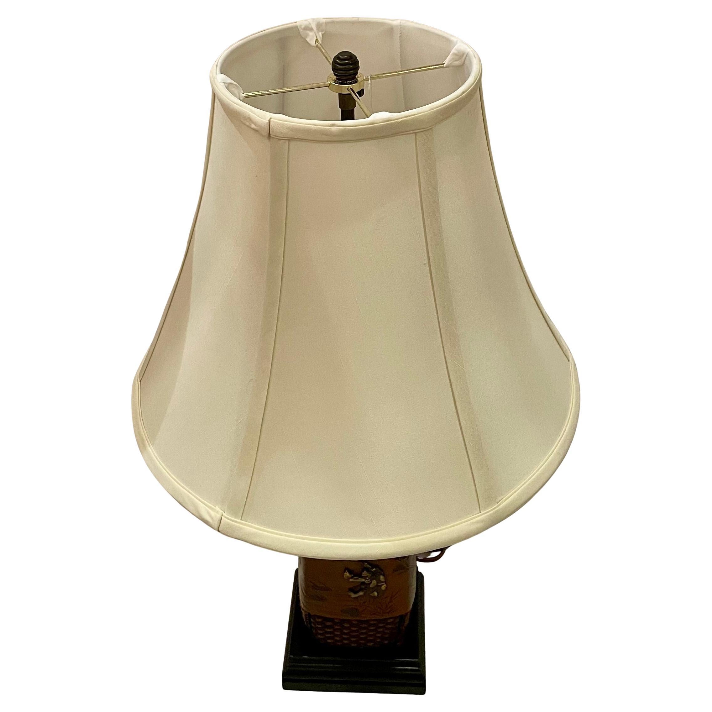 Bronzo Coppia di antiche lampade da tavolo giapponesi in bronzo, CIRCA 1900. in vendita
