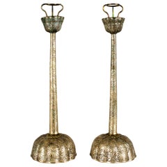 Pair of Antique Japanese Candlesticks