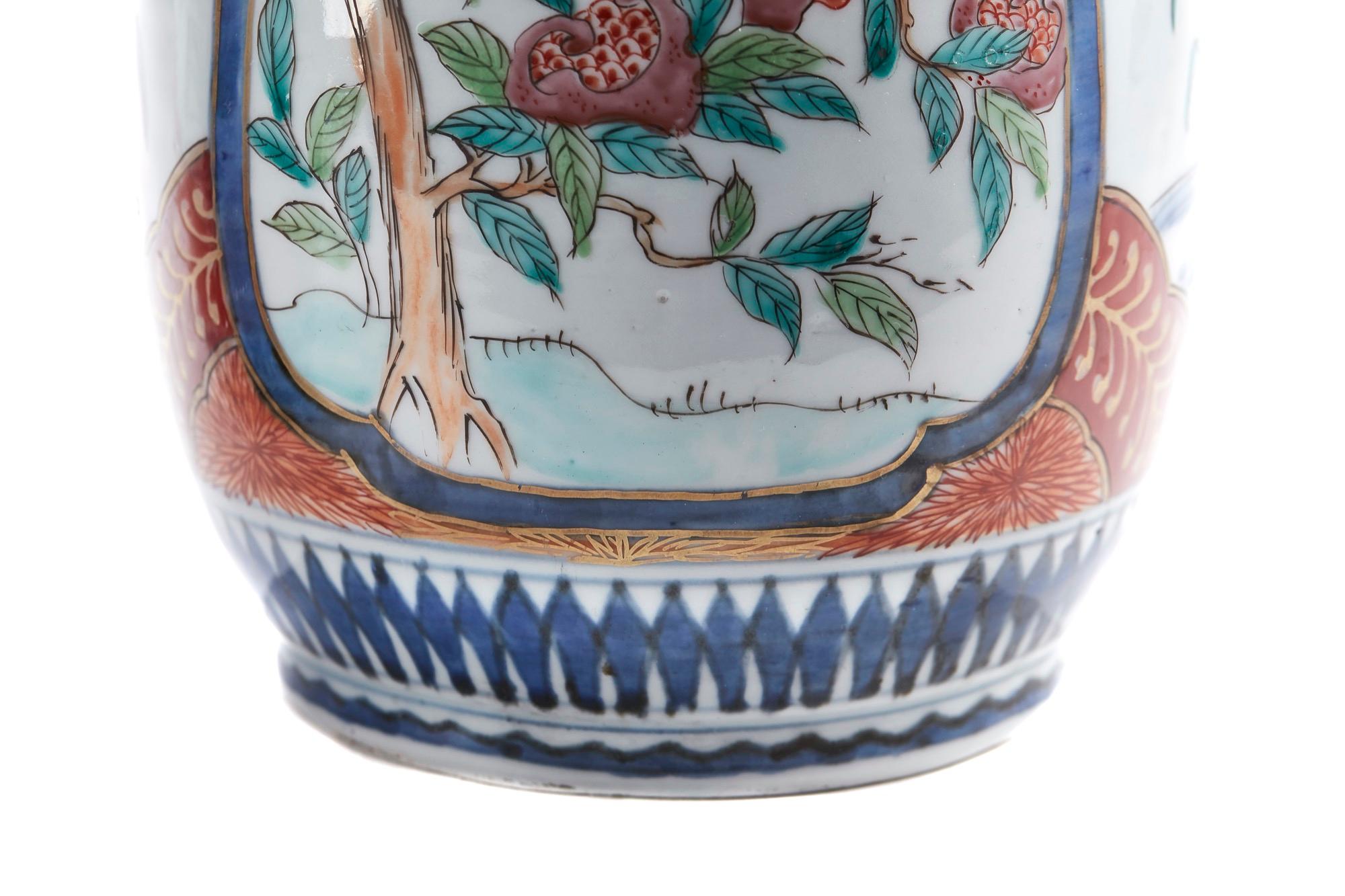 Late 19th Century Pair of Antique Japanese Hand Painted Imari Vases