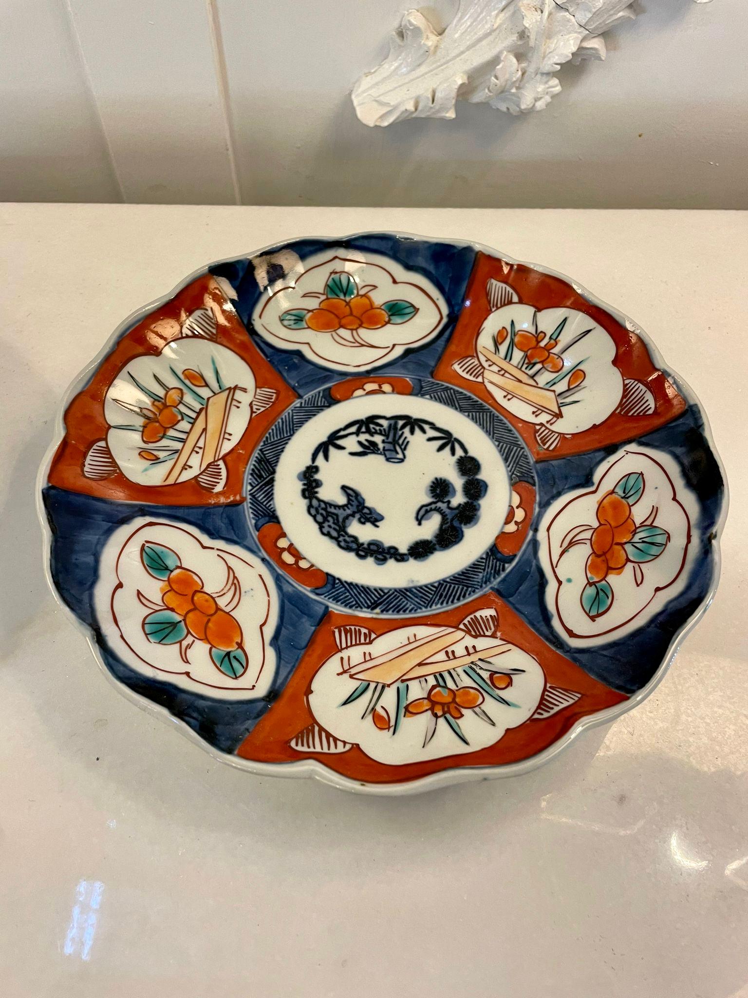 20th Century Pair of Antique Japanese Quality Imari Plates For Sale