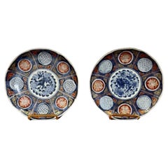 Pair of Antique Japanese quality imari plates 