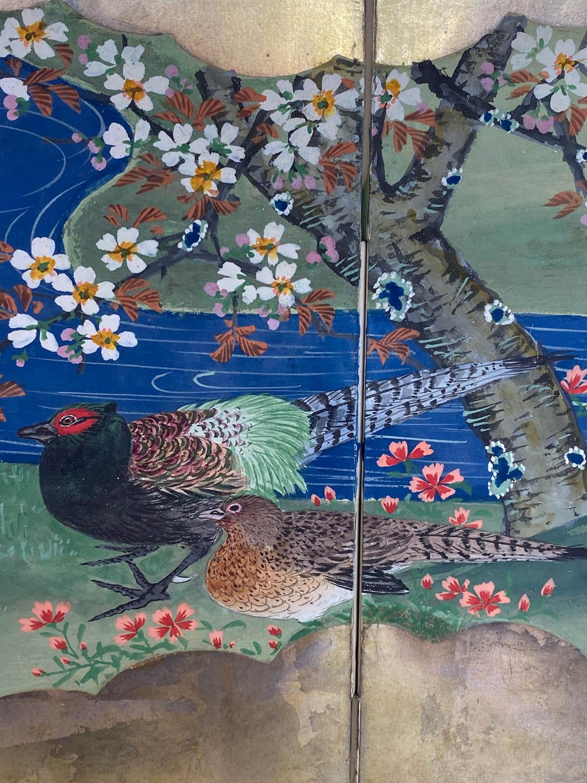 Pair of Antique Japanese Screens In Good Condition In Los Angeles, CA