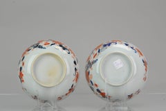 Pair of Antique Kangxi Chinese Porcelain Imari Bowls Porcelain, 18th Century