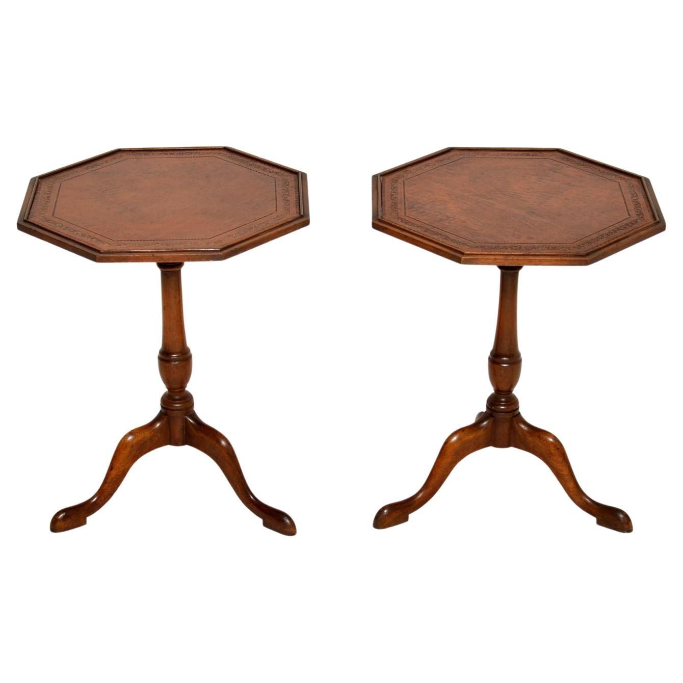 Pair of Antique Side Tables at 1stDibs