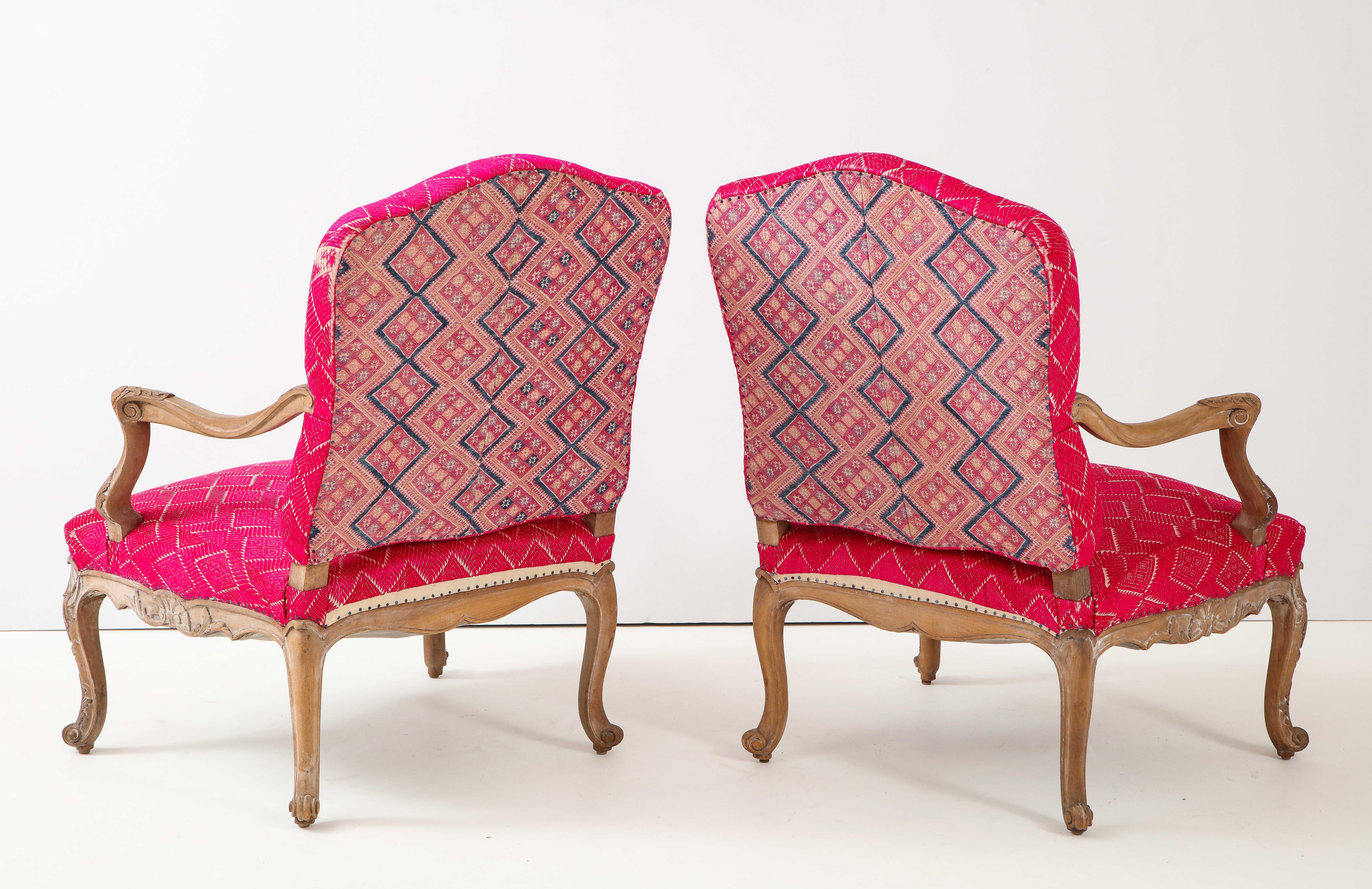 Pair of Antique Louis XV Chairs For Sale 2