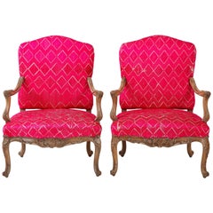 Paar antike Louis XV-Stühle