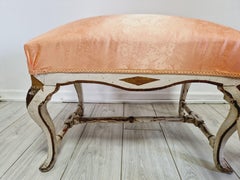 Paire de tabourets anciens d'époque Louis XVI, vers 1780