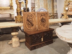 Pair of Antique Louis XVI Style Carved Trophy Plaques from France, circa 1880