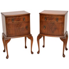 Pair of Vintage Mahogany Bedside Cabinets 