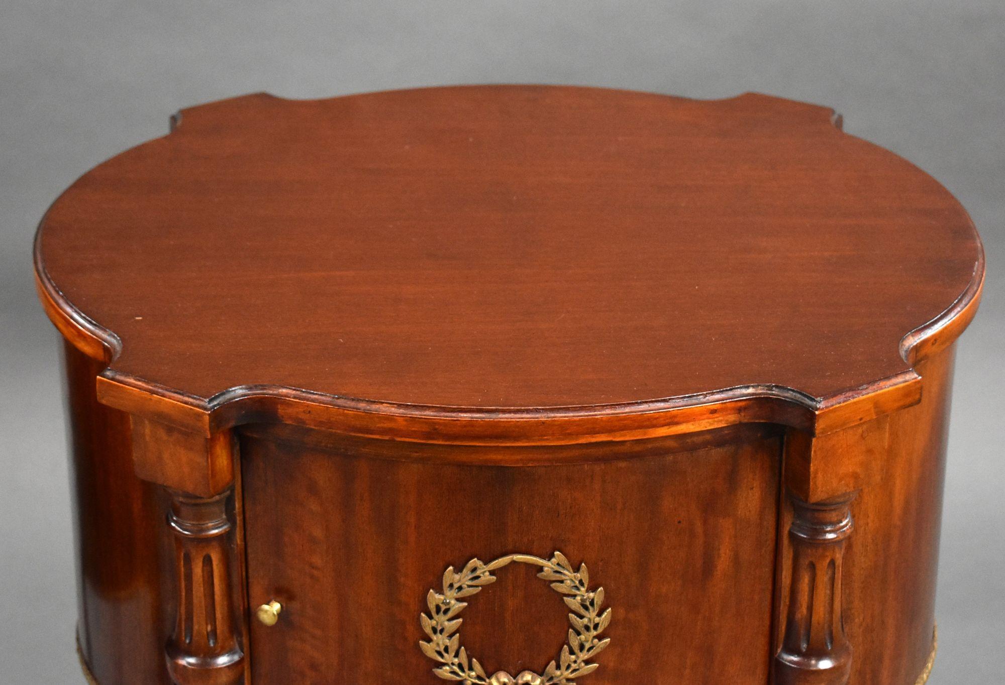 Pair of Antique Mahogany Bedside Tables 1