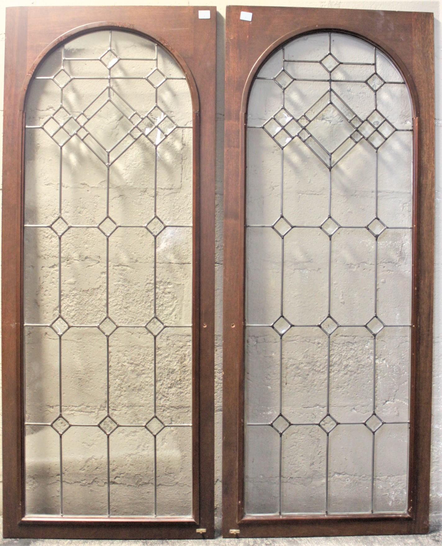 leaded glass panels for cabinet doors