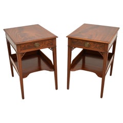 Pair of Antique Mahogany Side / Bedside Tables