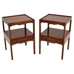 Pair of Antique Mahogany Side Tables
