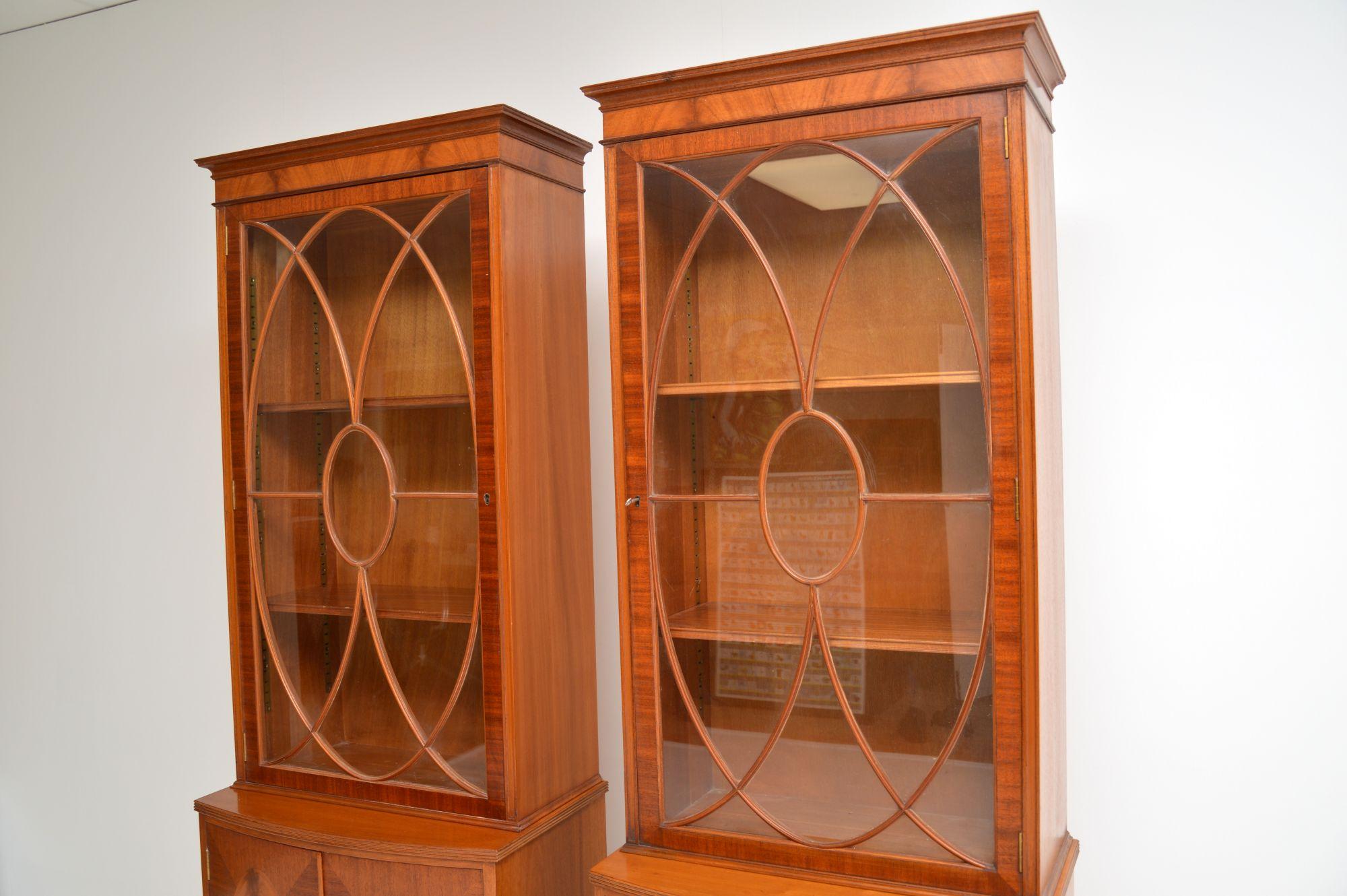 Pair of Antique Mahogany Waring and Gillows Bookcases 1