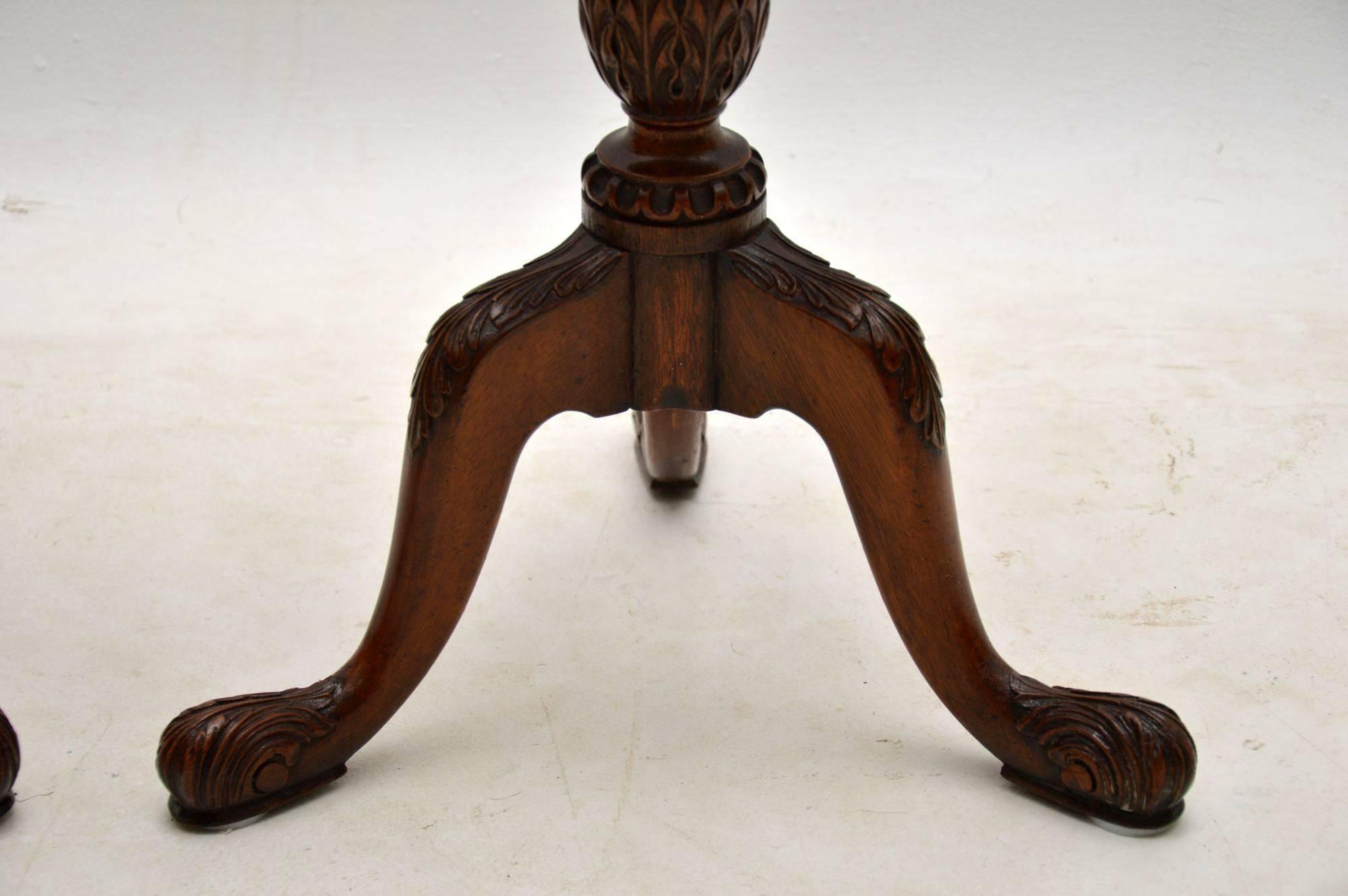 Early 20th Century Pair of Antique Mahogany Wine Tables