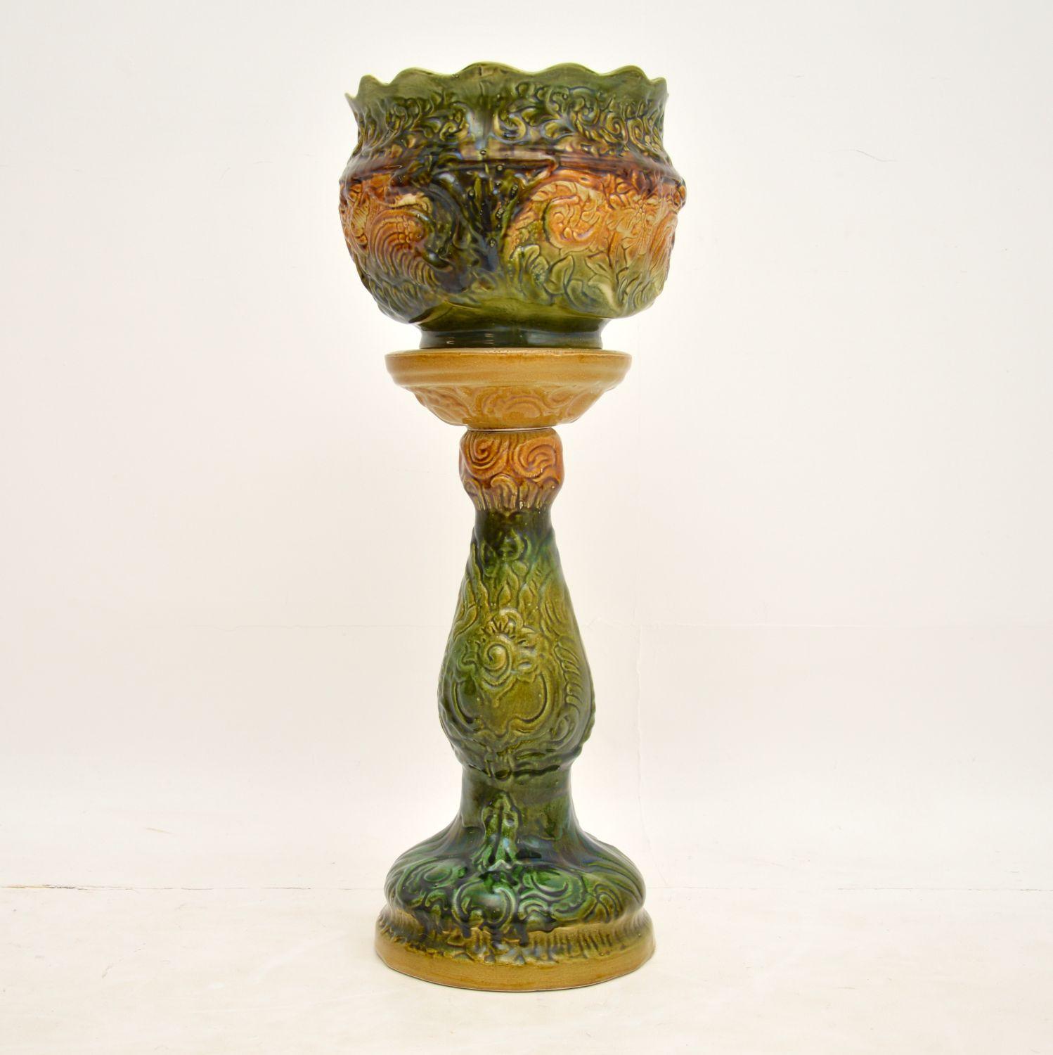 antique majolica pottery