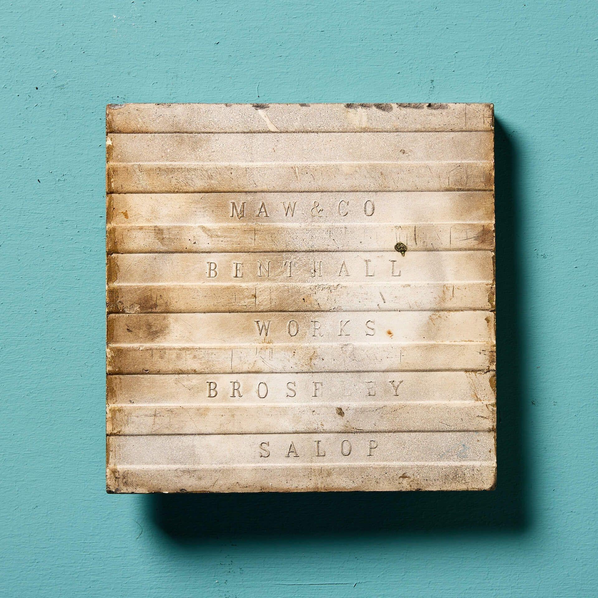 Glazed Pair of Antique Maw & Co Broseley Salop Tiles For Sale