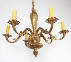 Pair of antique Mazarin Bronze chandeliers