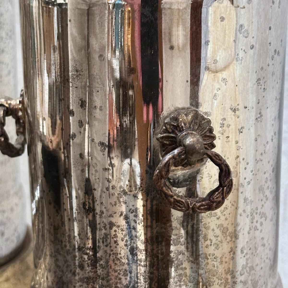 Pareja de lámparas de mesa antiguas de mercurio Francés en venta