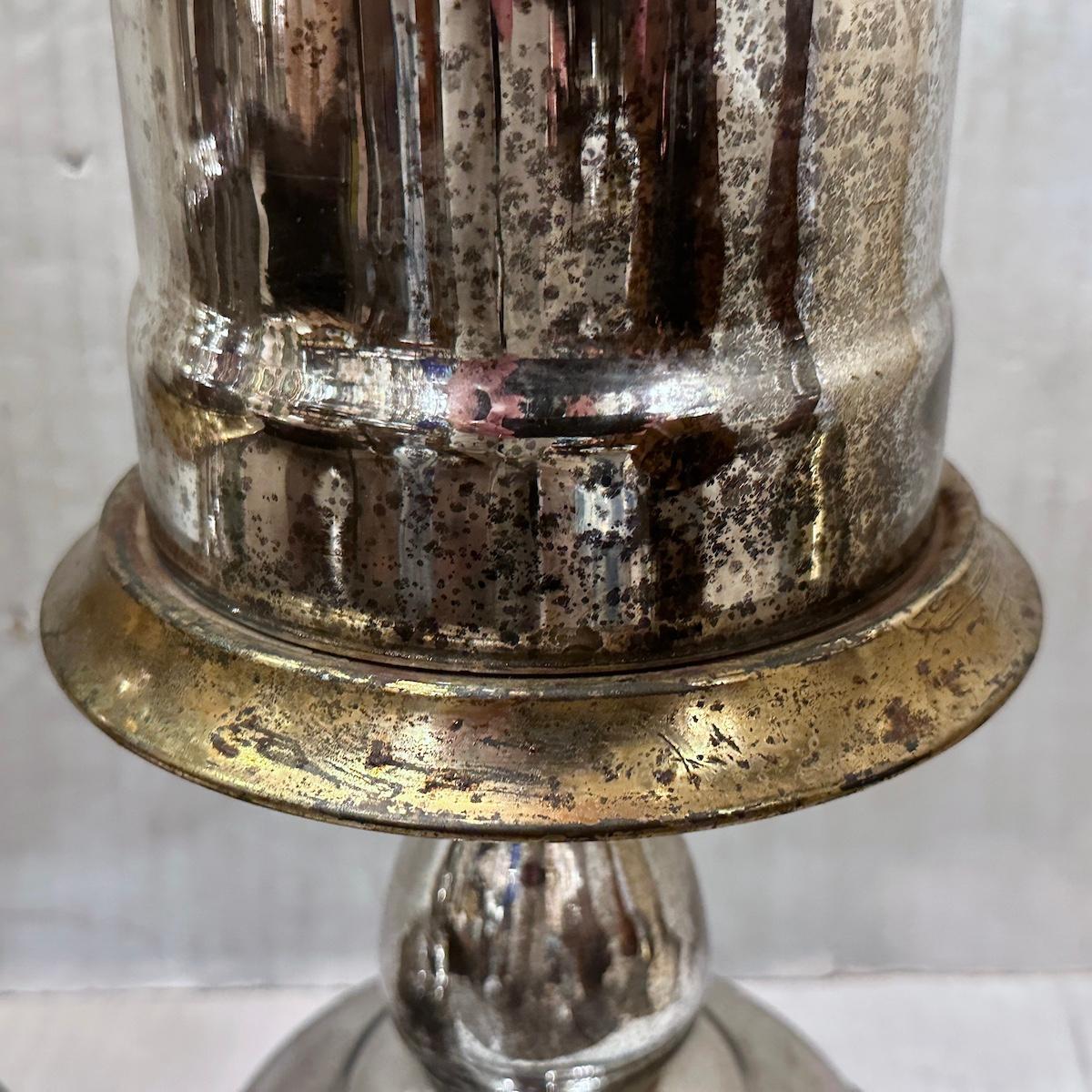 Pareja de lámparas de mesa antiguas de mercurio principios del siglo XX en venta