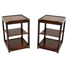 Pair of Antique Military Campaign Style Side Tables