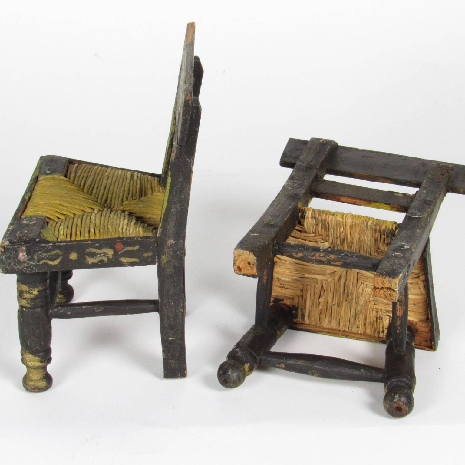 antique miniature chairs