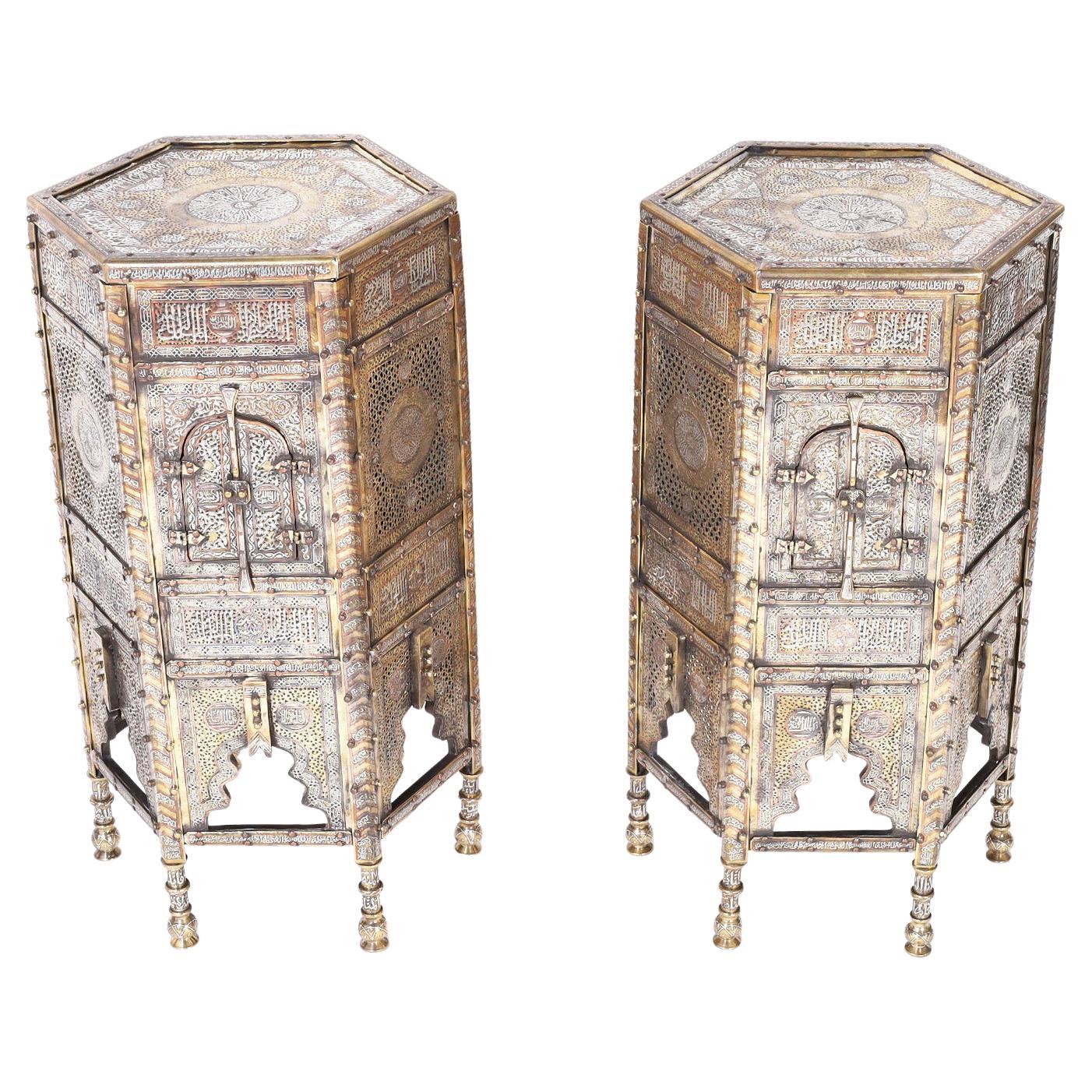 Pair of Antique Moroccan Stands