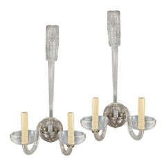 Pair of Antique Murano Glass Sconces
