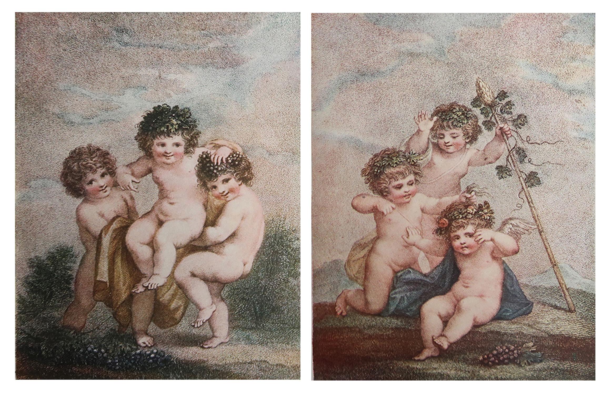 Wonderful prints of 18th Century Francesco Bartolozzi engravings after 
Lady Diana Beauclerk

Publshed by Otto Limited, London 1907

Blank verso

The measurement is the paper size

Unframed