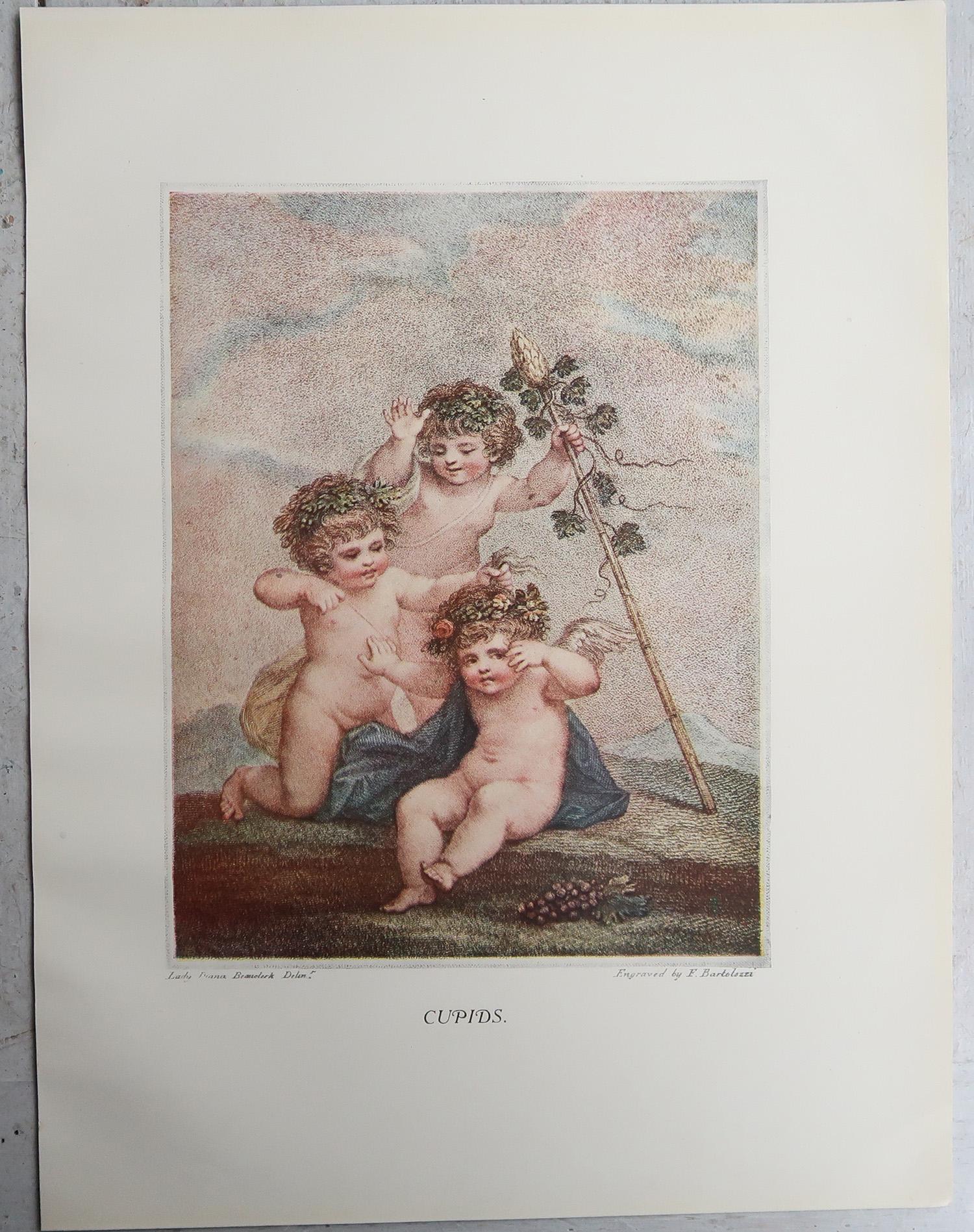 Inglese Pair of Antique Neo-Classical Bartolozzi Prints. 1907 in vendita