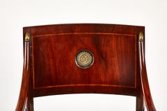 Coppia di poltrone neoclassiche antiche, inizio XIX secolo