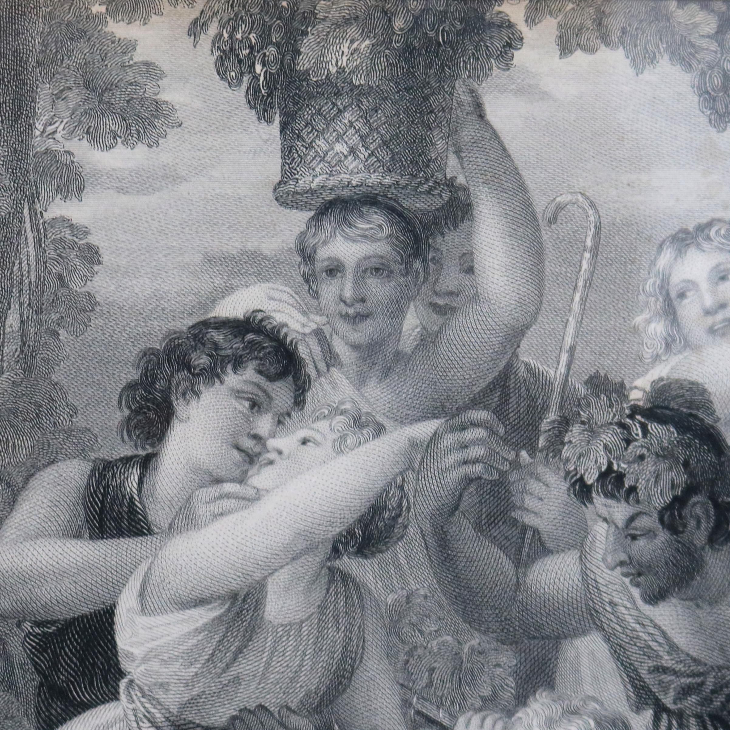 Paire d'impressions néoclassiques anciennes de scènes de genre, encadrées, vers 1890

Mesures - 13,75 