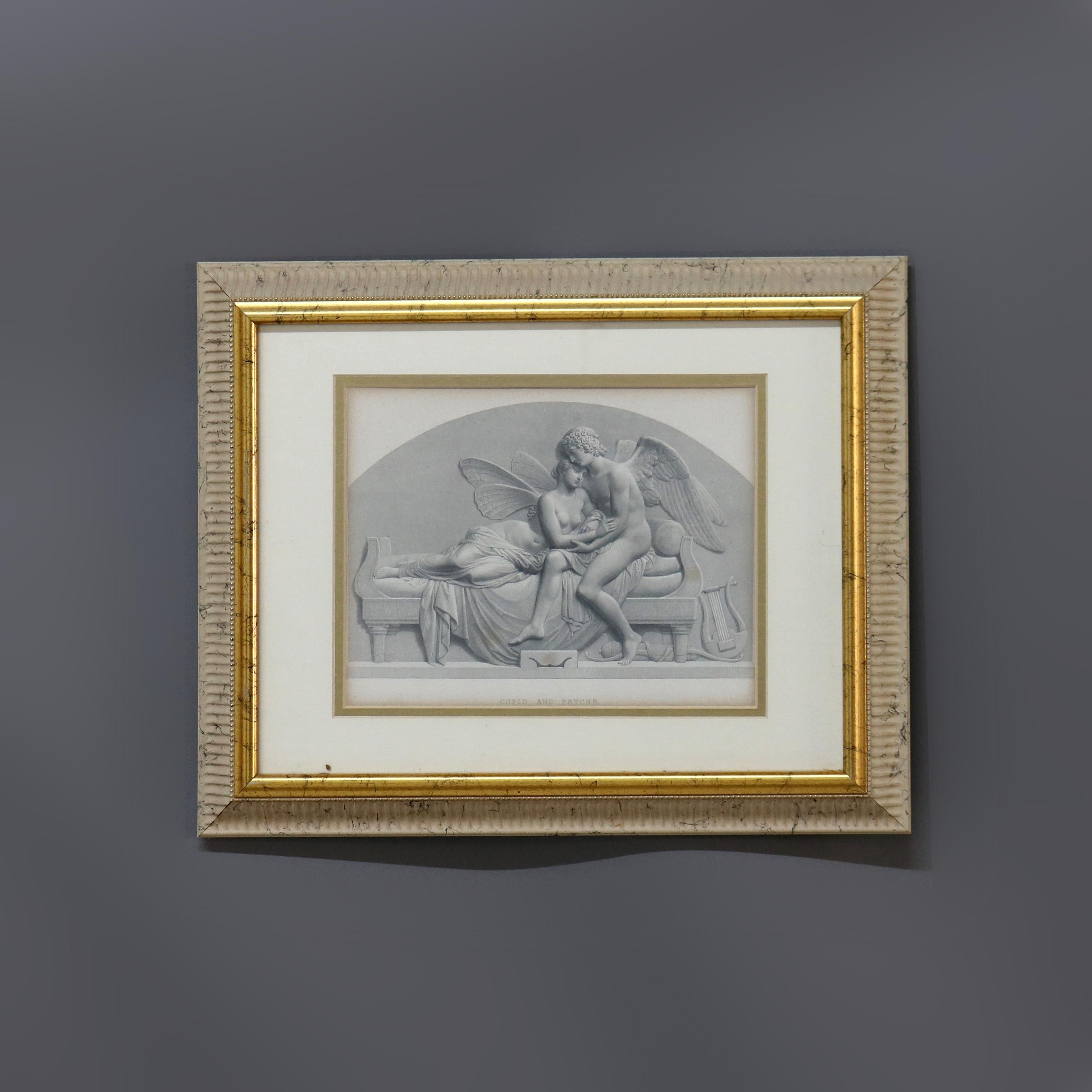 Bois Paire d'impressions néoclassiques anciennes de scènes de genre, encadrées, vers 1890 en vente