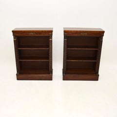 Pair of Antique Neoclassical Open Bookcases
