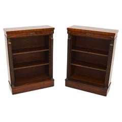 Pair of Antique Neoclassical Open Bookcases