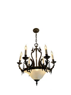 Coppia di lampadari antichi in stile neoclassico