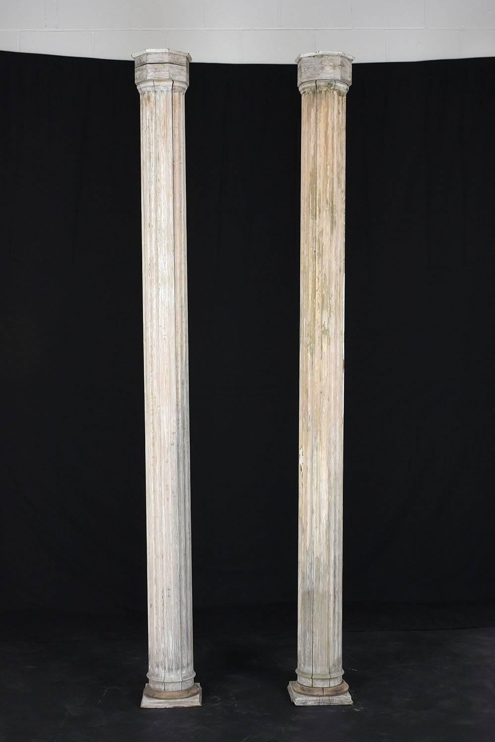 Pair of Antique Neoclassical-Style Columns 6