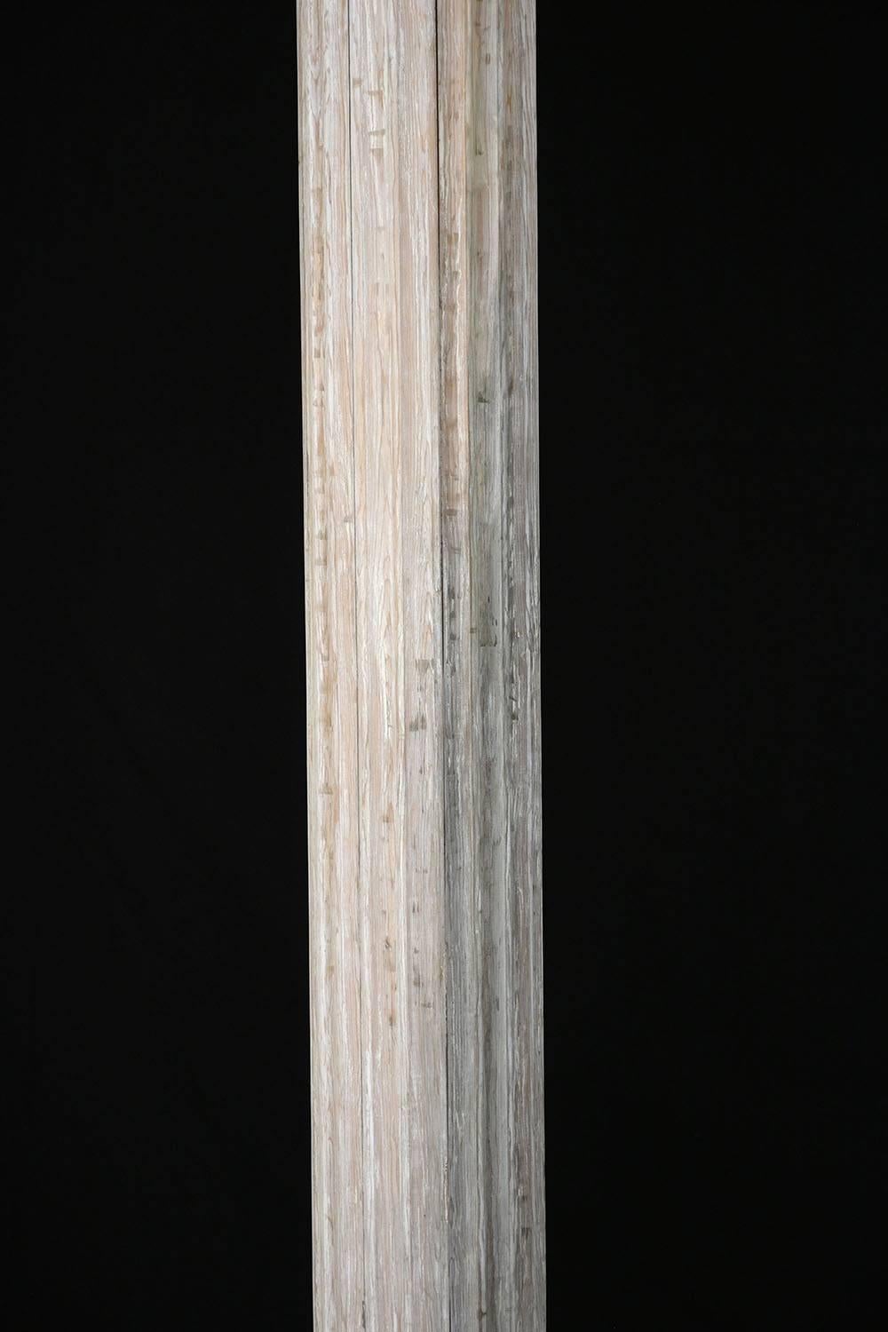 Wood Pair of Antique Neoclassical-Style Columns