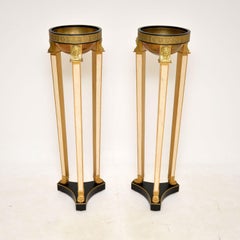 Pair of Antique Neoclassical Style Jardiniere Plant Stands