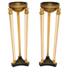 Pair of Antique Neoclassical Style Jardiniere Plant Stands