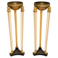 Pair of Vintage Neoclassical Style Jardiniere Plant Stands