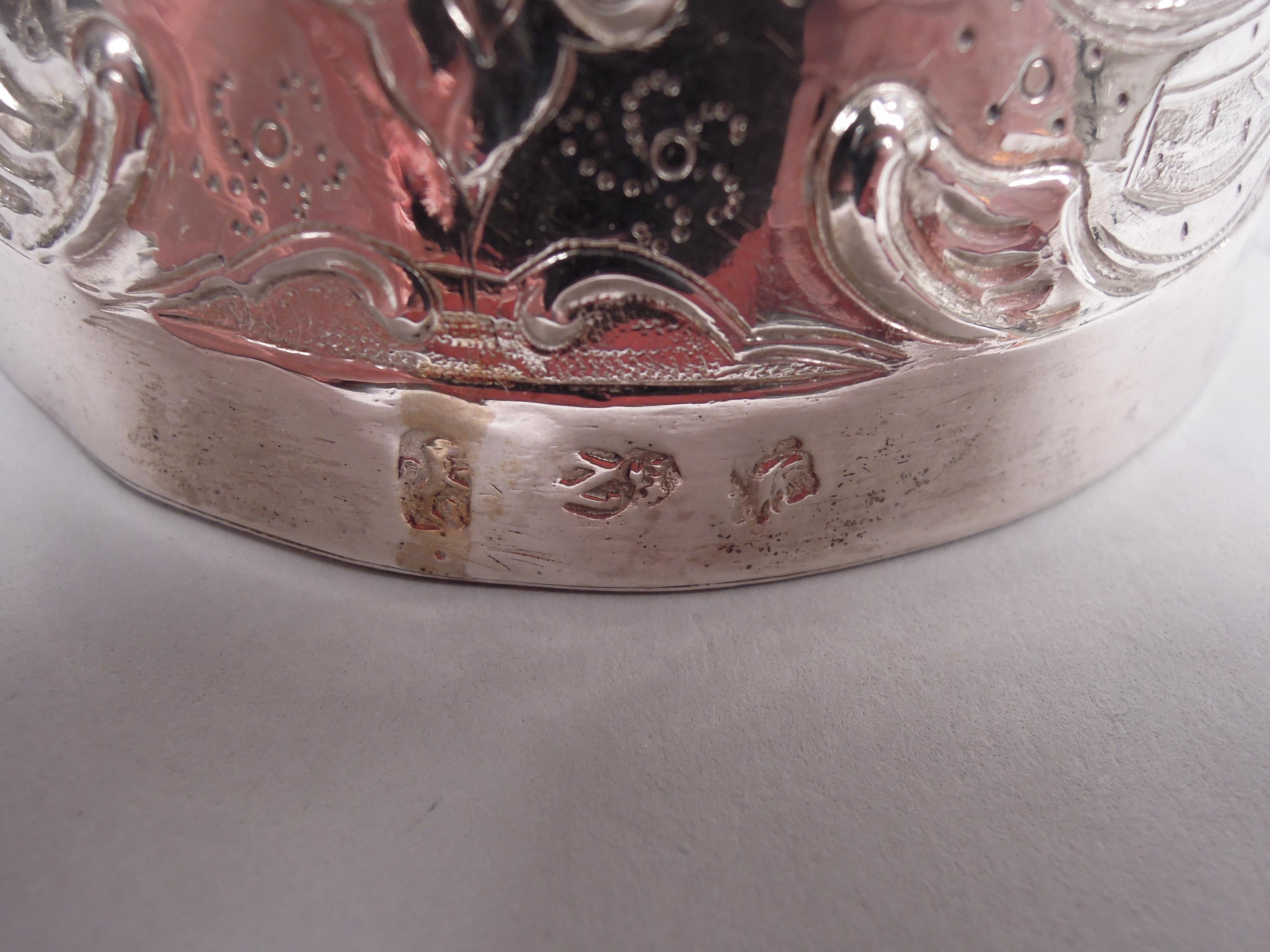 Paar antike Neresheimer-Hochzeitsbecher aus deutschem Silber von König und Königin im Angebot 4