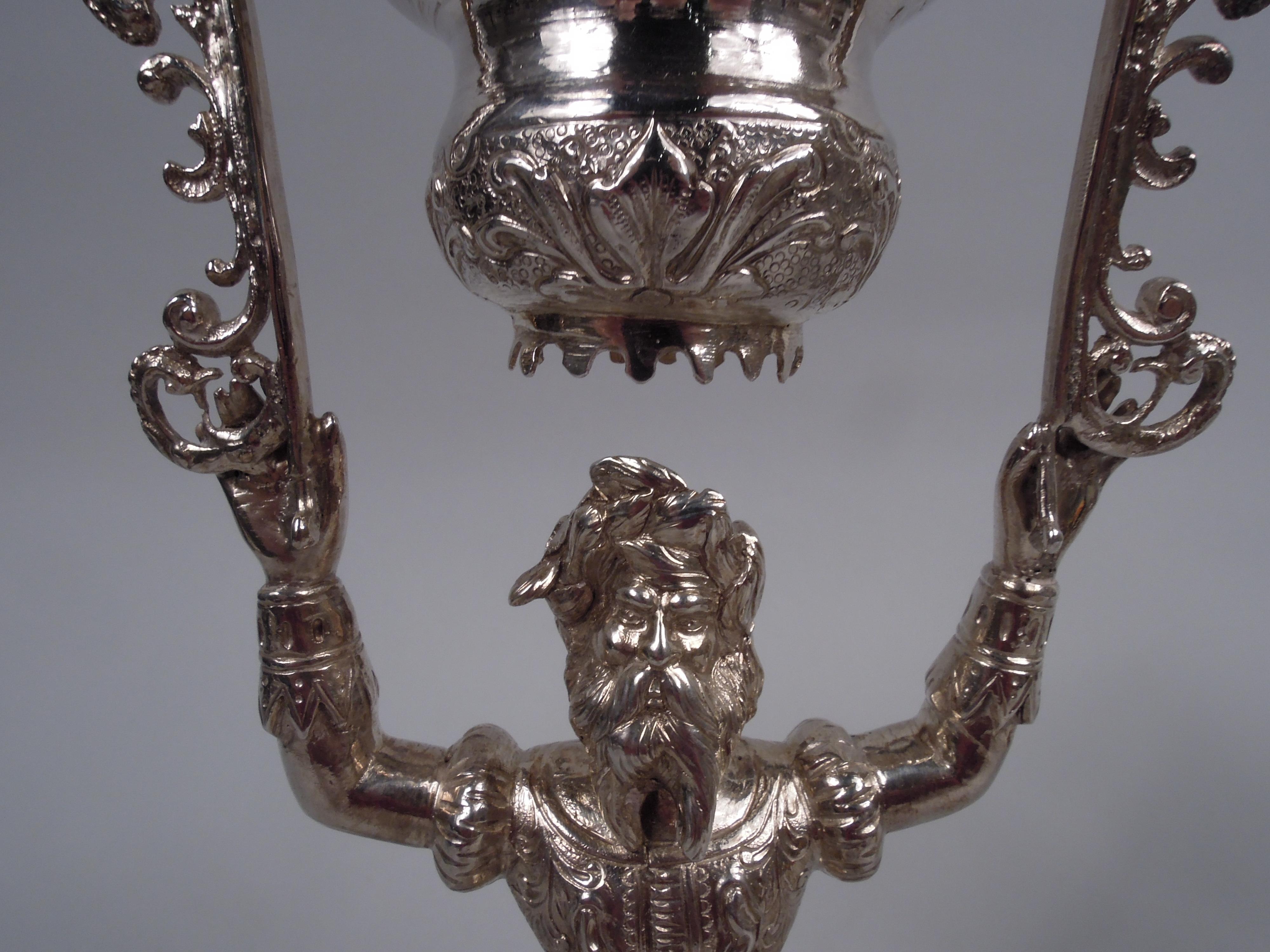 Paar antike Neresheimer-Hochzeitsbecher aus deutschem Silber von König und Königin (Deutsch) im Angebot