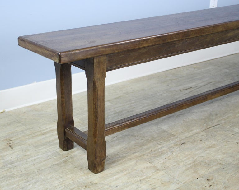 Pair of Antique Oak Benches For Sale at 1stdibs
