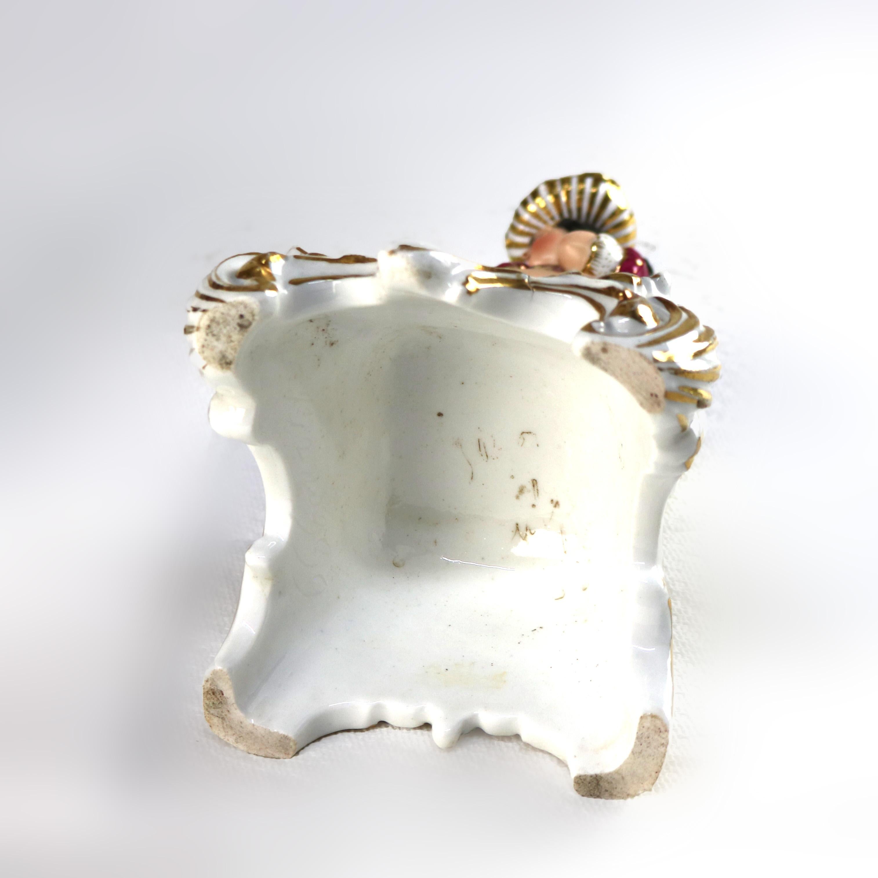 Paire de figurines d'homme et de femme en porcelaine Old Paris C1890 en vente 8