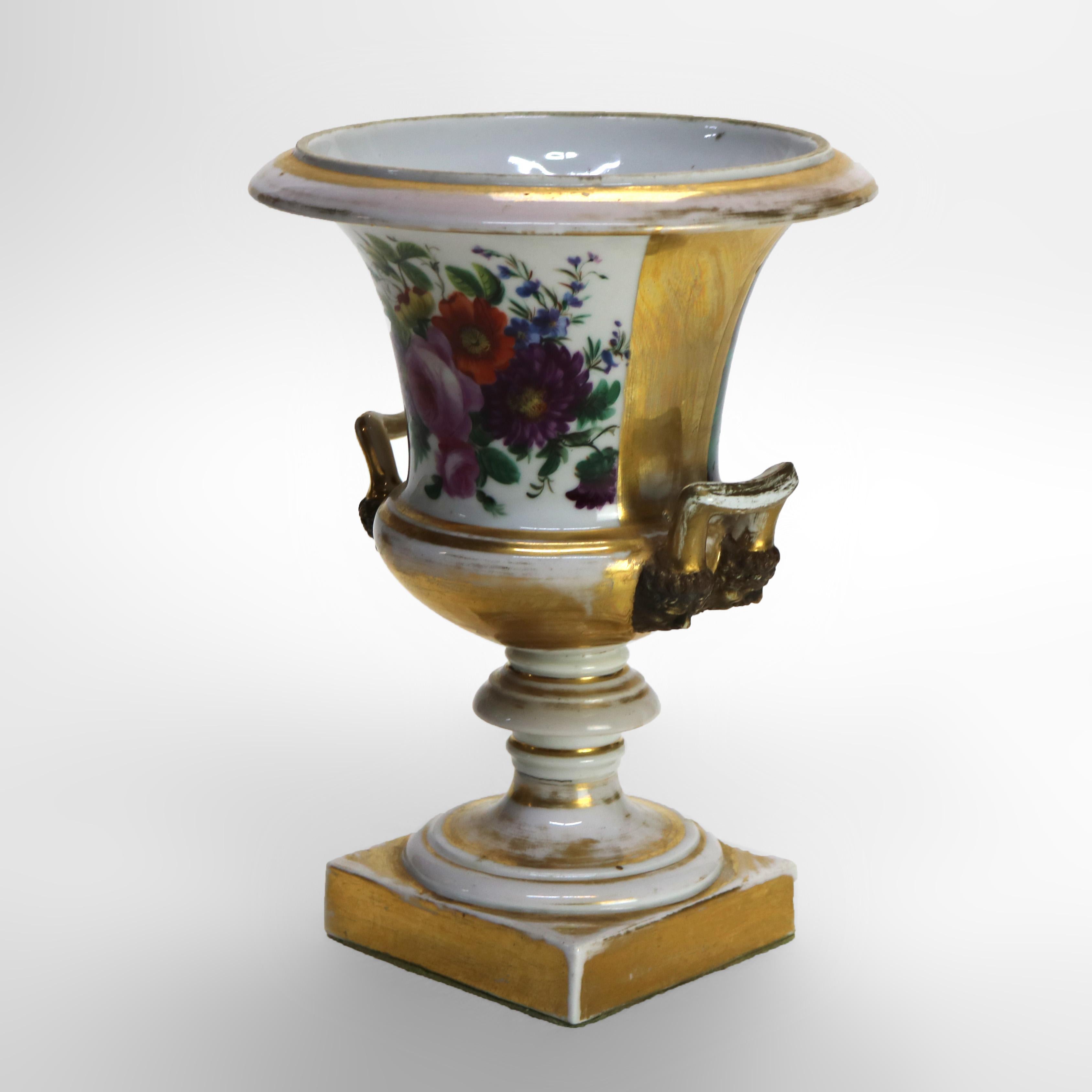 Coppia di antiche urne da ritratto in porcellana Old Paris C1870 in vendita 5