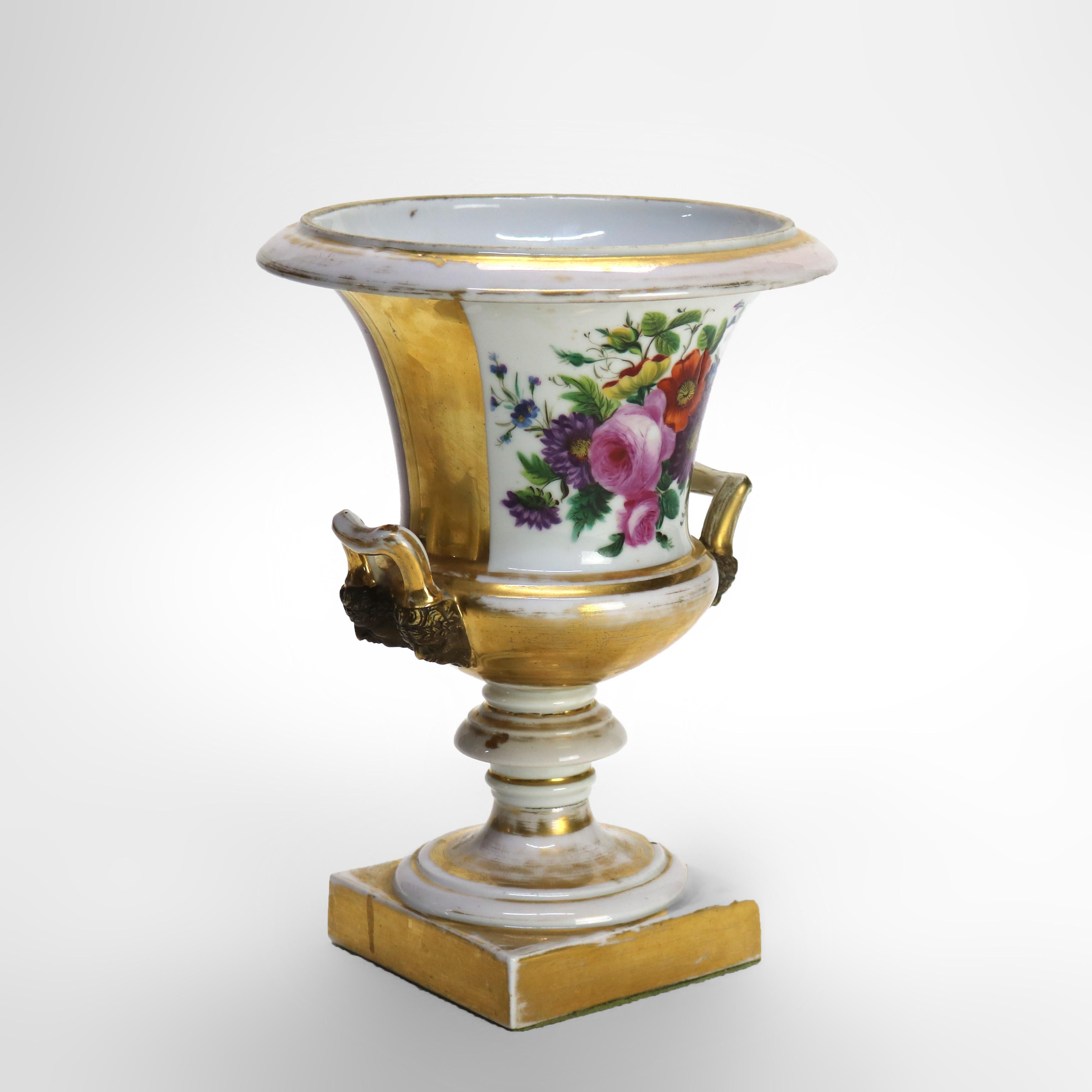 Coppia di antiche urne da ritratto in porcellana Old Paris C1870 in vendita 3