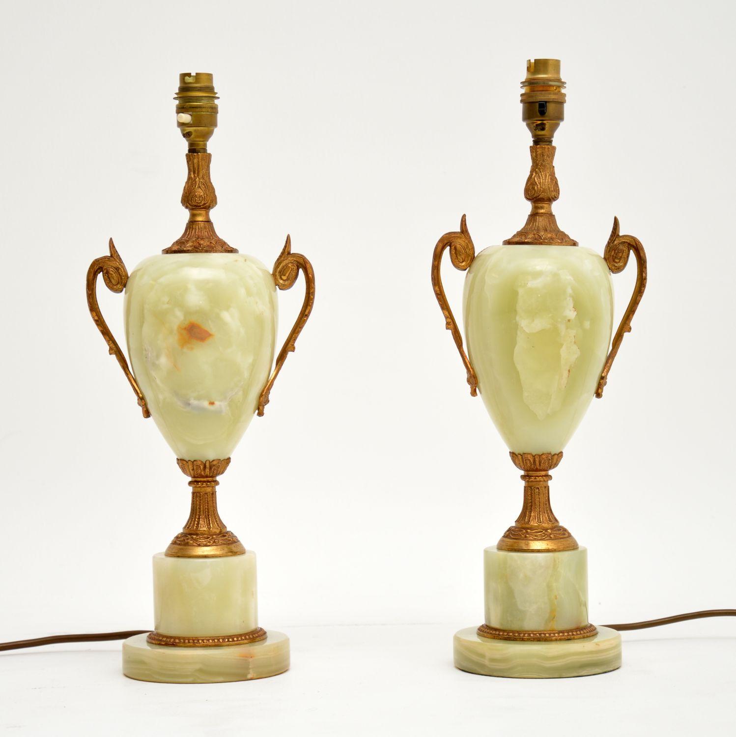 antique onyx lamps